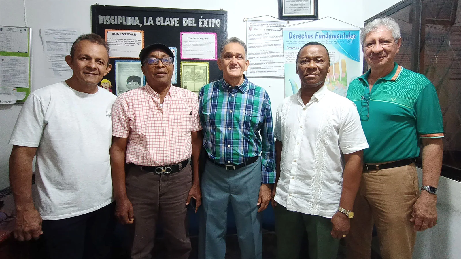 Carlos Villa, Wilfrido Salas, Roberto Acosta, Guillermo Blanco, Leonardo Baquero.