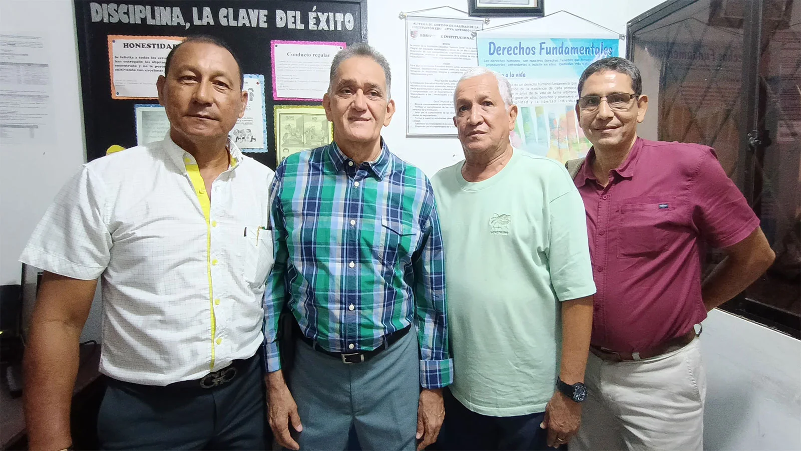 Ever Baldovino, Roberto Acosta, Francisco Pacheco, Pedro Caro.