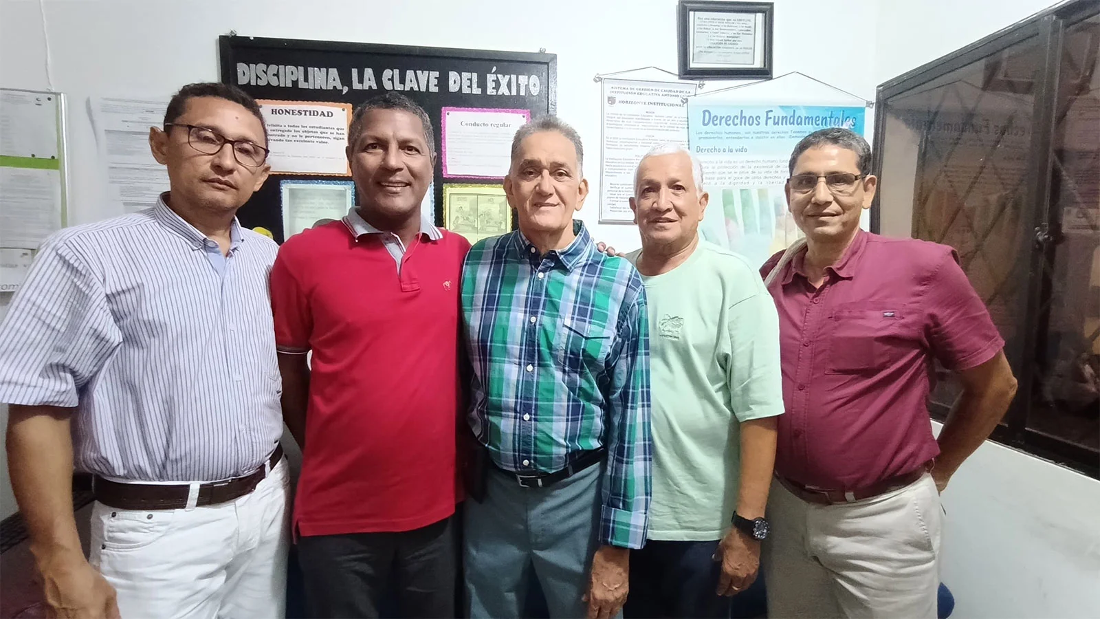 José Zabala, Wilmer García, Roberto Acosta, Francisco Pacheco, Pedro Caro.