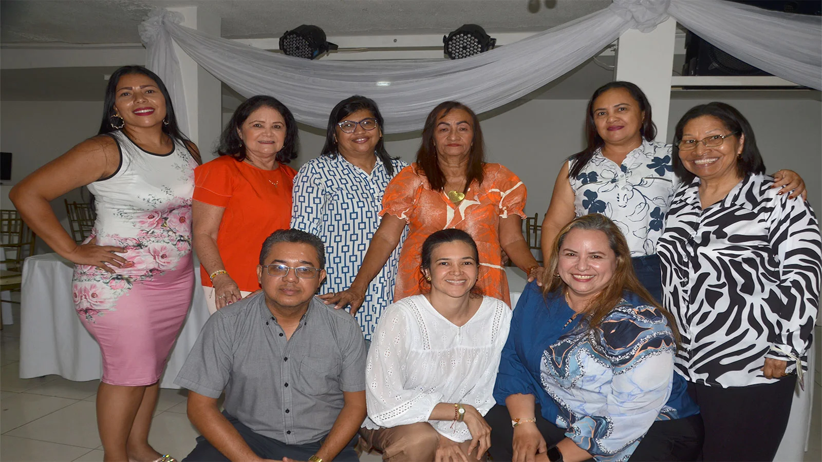 Sentados: Wilson Pérez, Ana Escorcia y Erica Garrido De pie Zenia Canchila, Leidy y Janeth Merlano, Teresa Gale, Vanessa Vanegas, Cielo Zambrano.